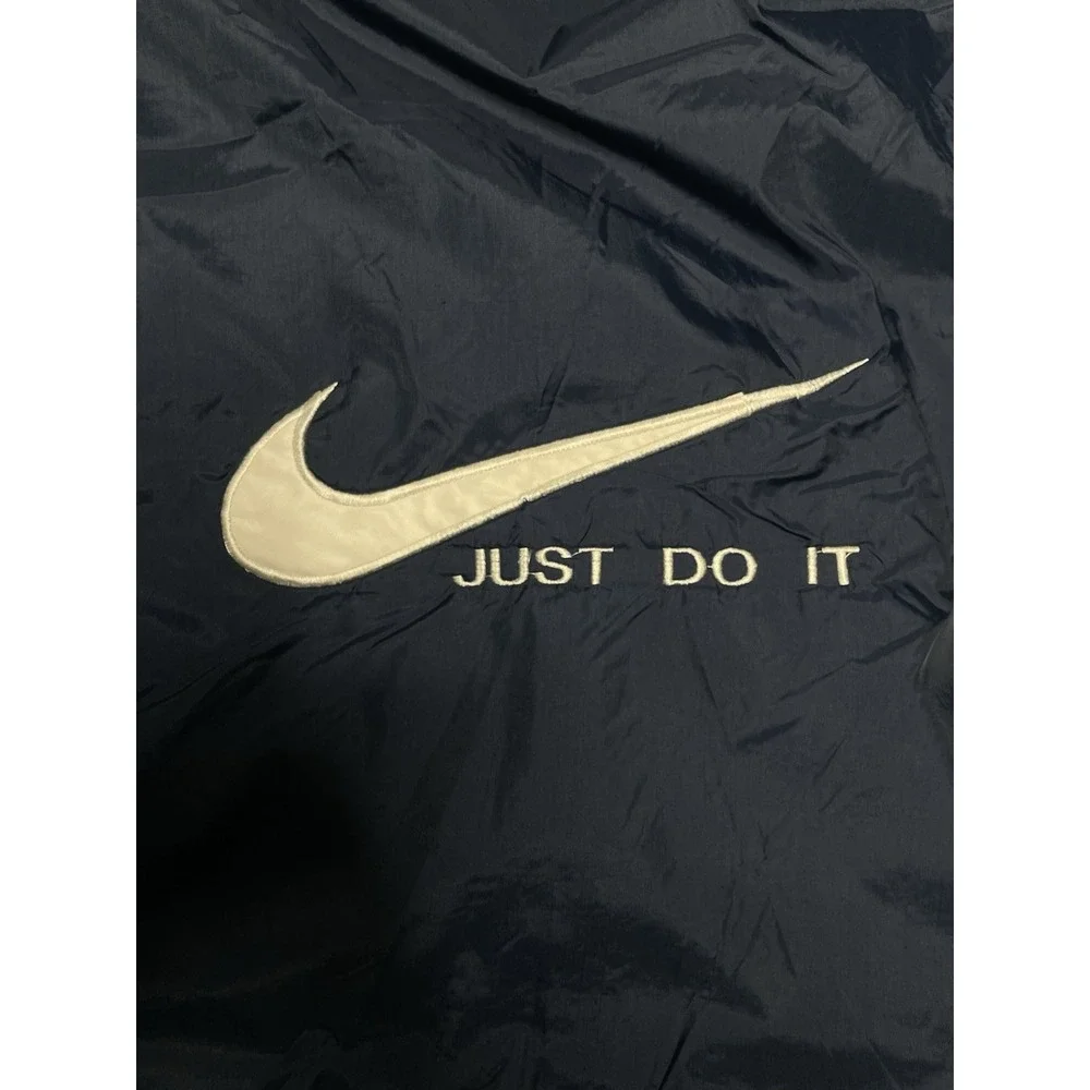 RARE Vintage 90s Nike Just Do It Jacket Mens XL Blue Full Zip Lining Made In USA